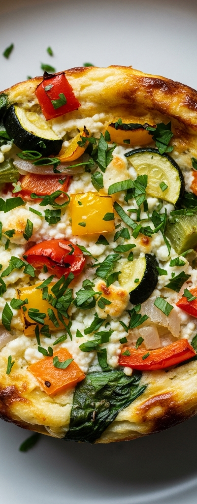 Protein-Packed Vegetable Cottage Cheese Bake