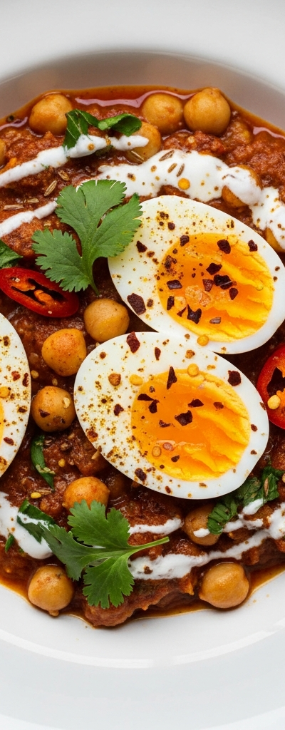 Spicy Egg and Chickpea Curry