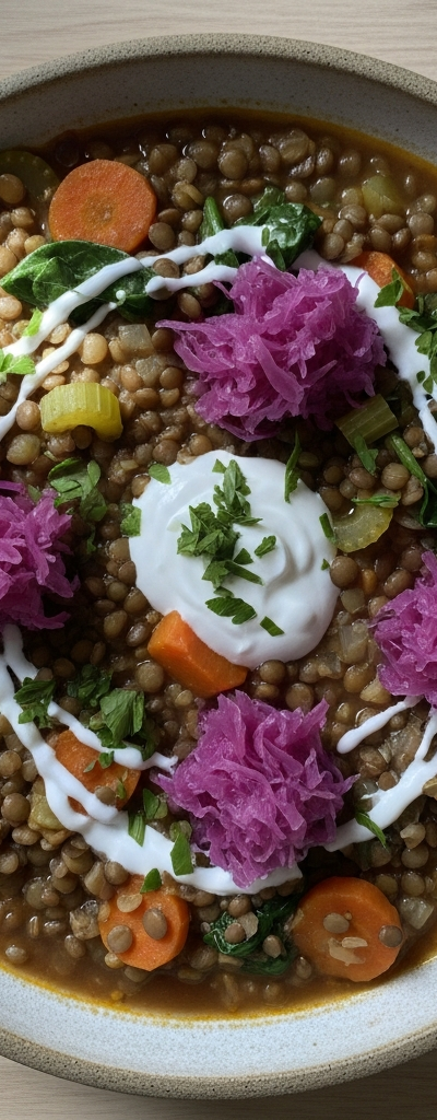 Gut-Friendly Lentil and Vegetable Stew