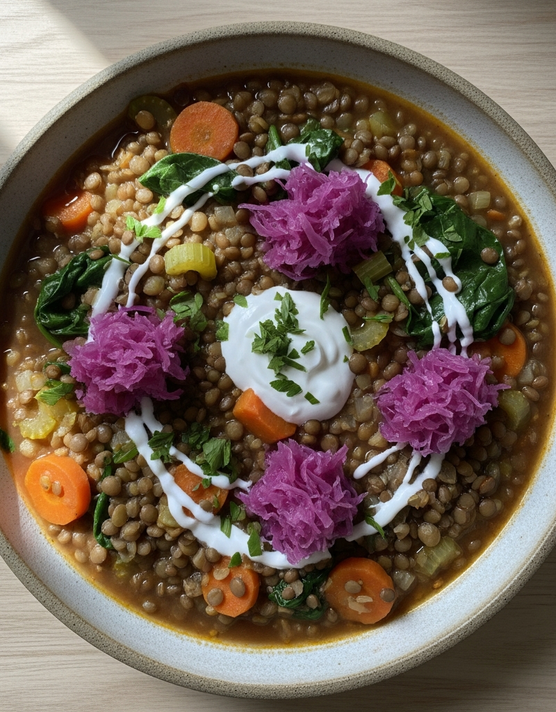 Gut-Friendly Lentil and Vegetable Stew