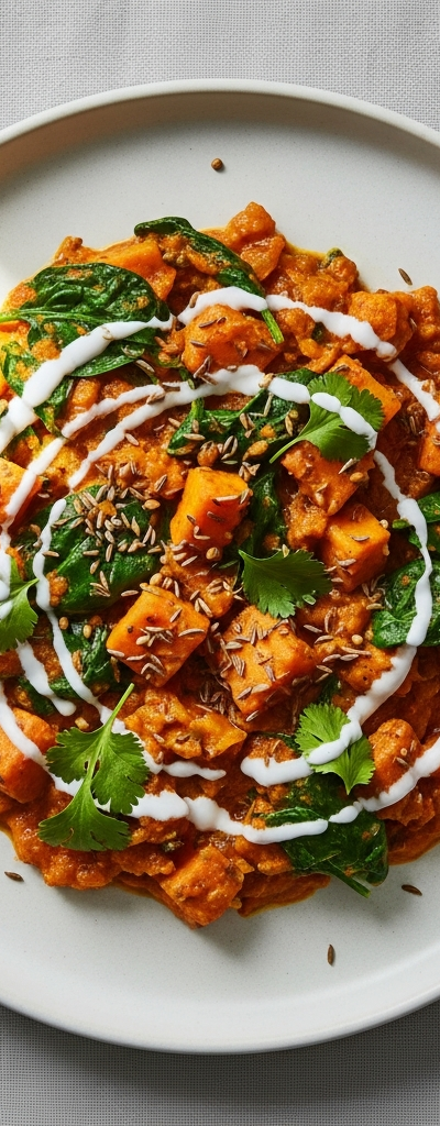 Sweet Potato and Spinach Curry