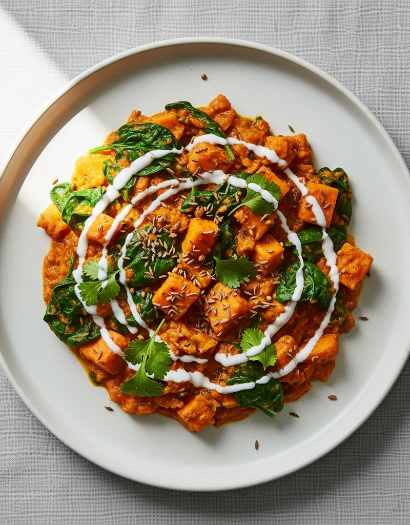 Sweet Potato and Spinach Curry