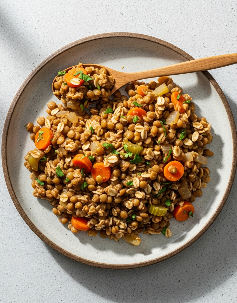 Hearty Oat and Lentil Stew