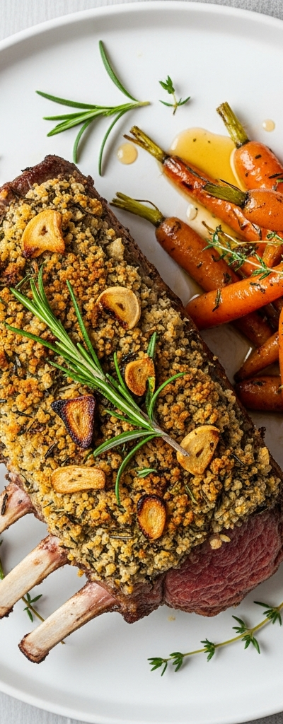 Roast Herb-Crusted Rack of Lamb