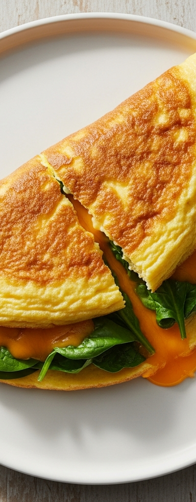 Cheese and Spinach Omelette