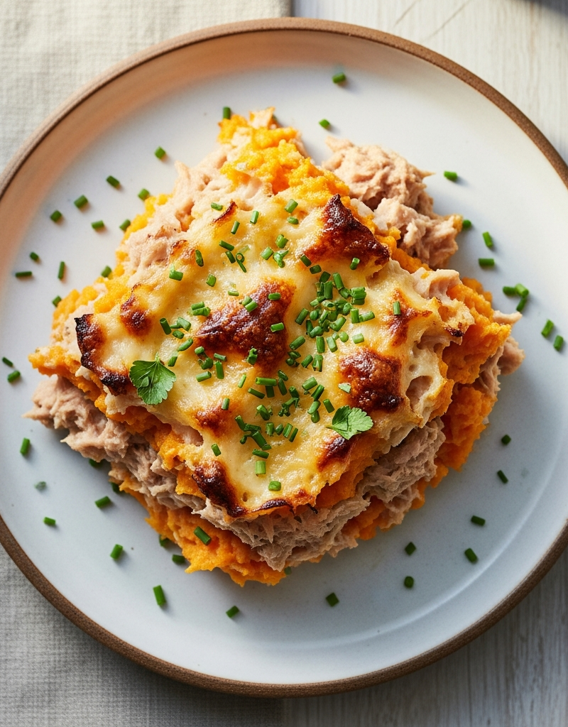 Sweet Potato and Tuna Casserole
