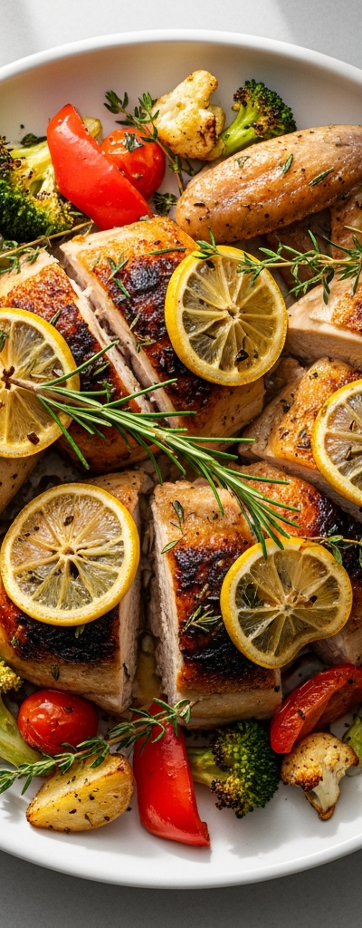 Lemon Herb Chicken with Roasted Vegetables