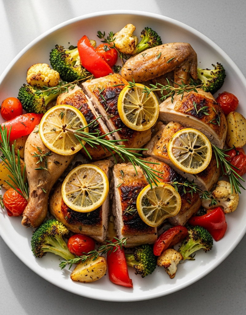 Lemon Herb Chicken with Roasted Vegetables