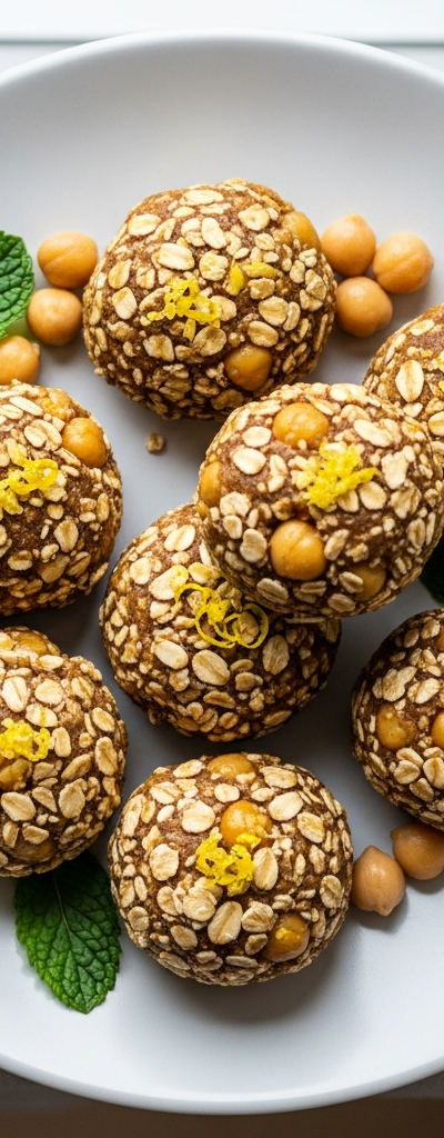 Mediterranean Chickpea Energy Bites