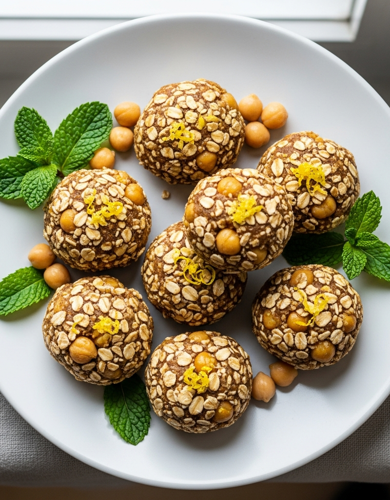 Mediterranean Chickpea Energy Bites