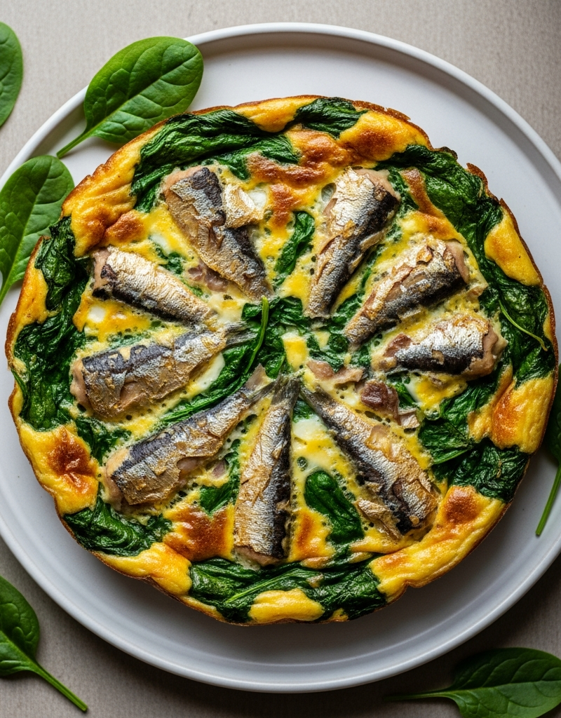 Sardine and Spinach Frittata
