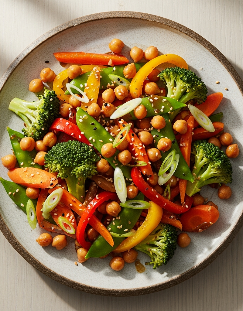 Quick Chickpea Stir-Fry