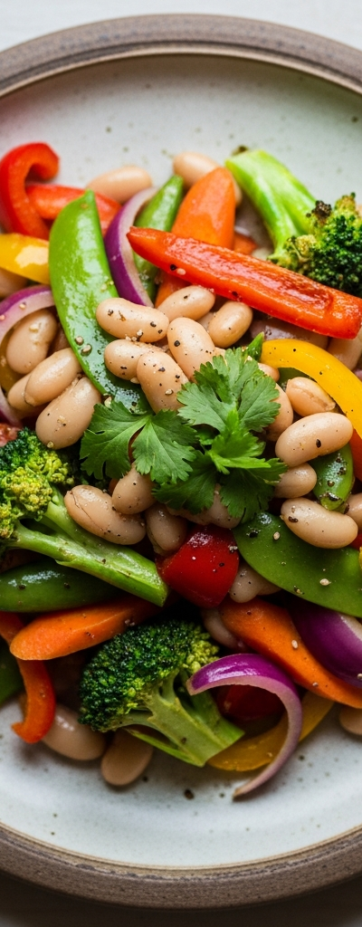 White Bean and Vegetable Stir-Fry