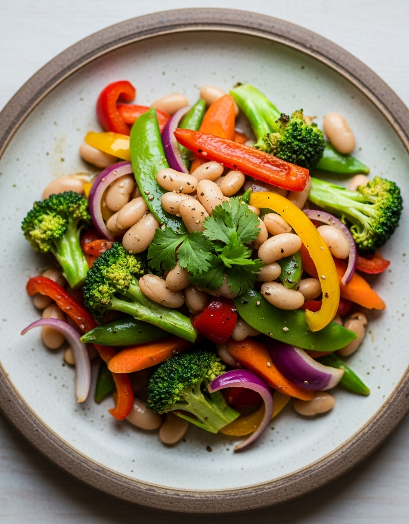 White Bean and Vegetable Stir-Fry