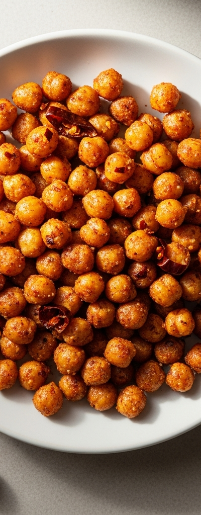 Spicy Roasted Chickpea Snack
