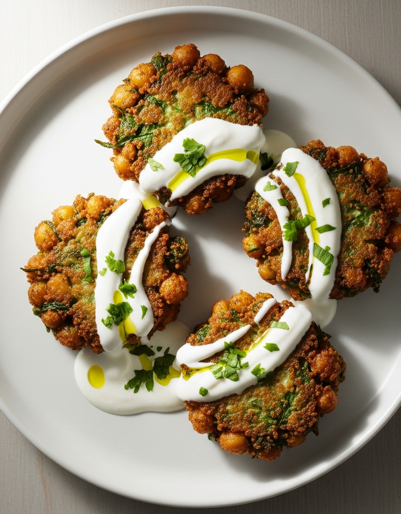 Chickpea and Spinach Fritters