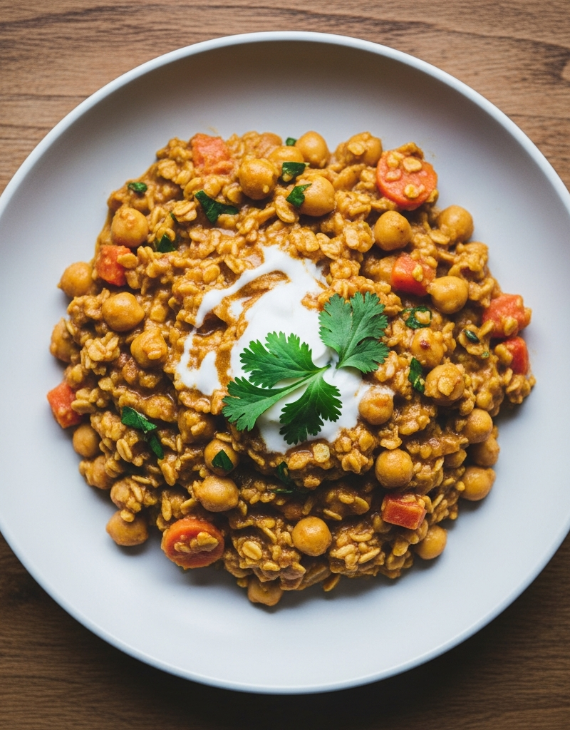 Creamy Oat and Chickpea Curry