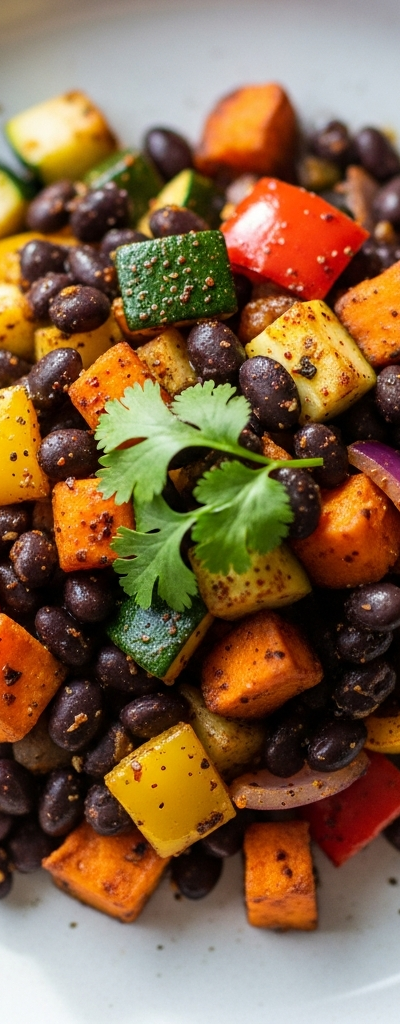 Black Bean and Veggie Skillet Hash
