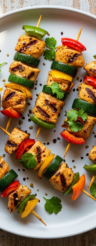 Keto Chicken Skewer Bites