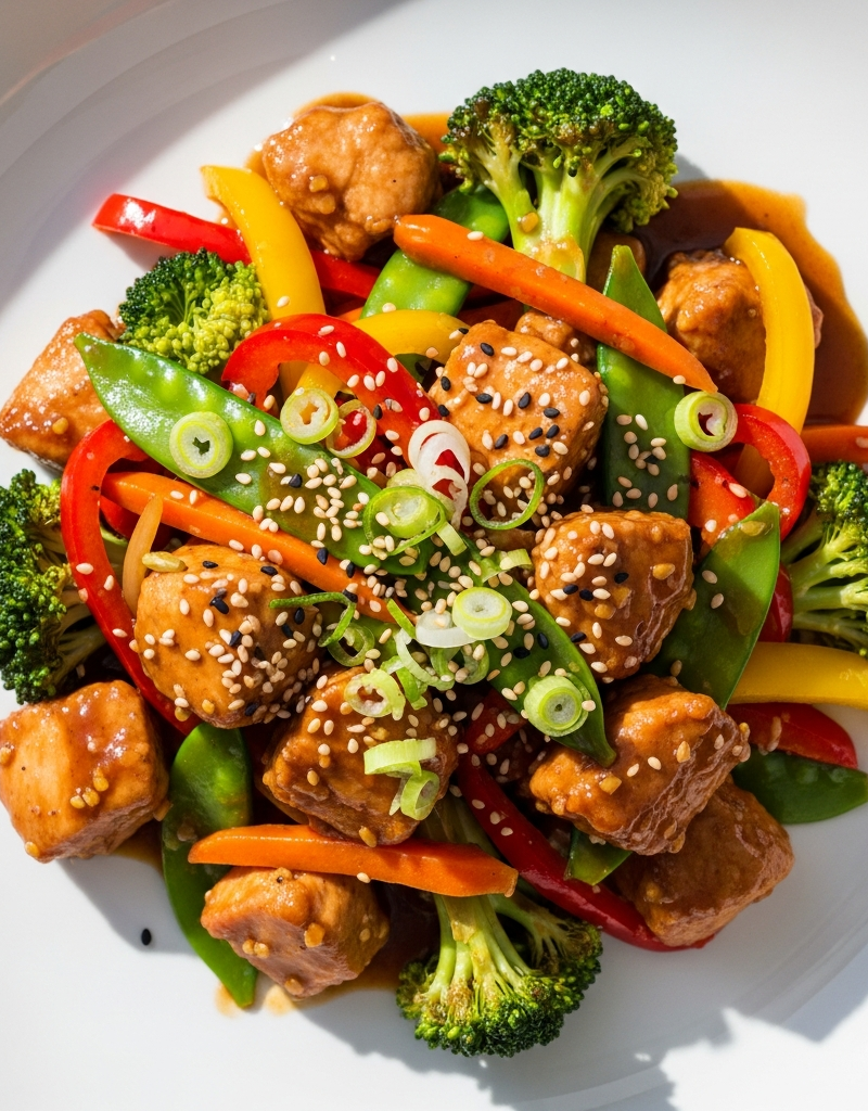 Keto Chicken Stir-Fry with Soy Ginger Sauce