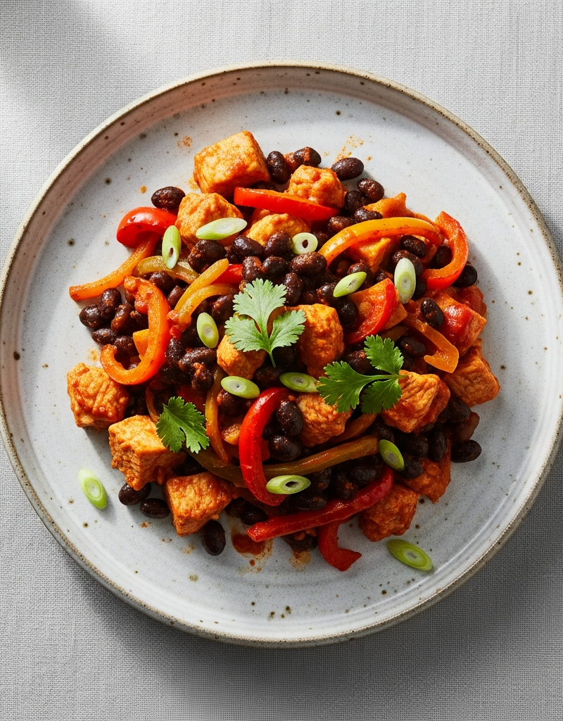 Spicy Turkey and Black Bean Traybake