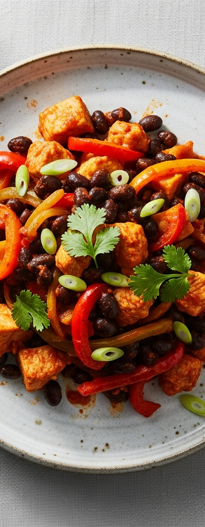 Spicy Turkey and Black Bean Traybake