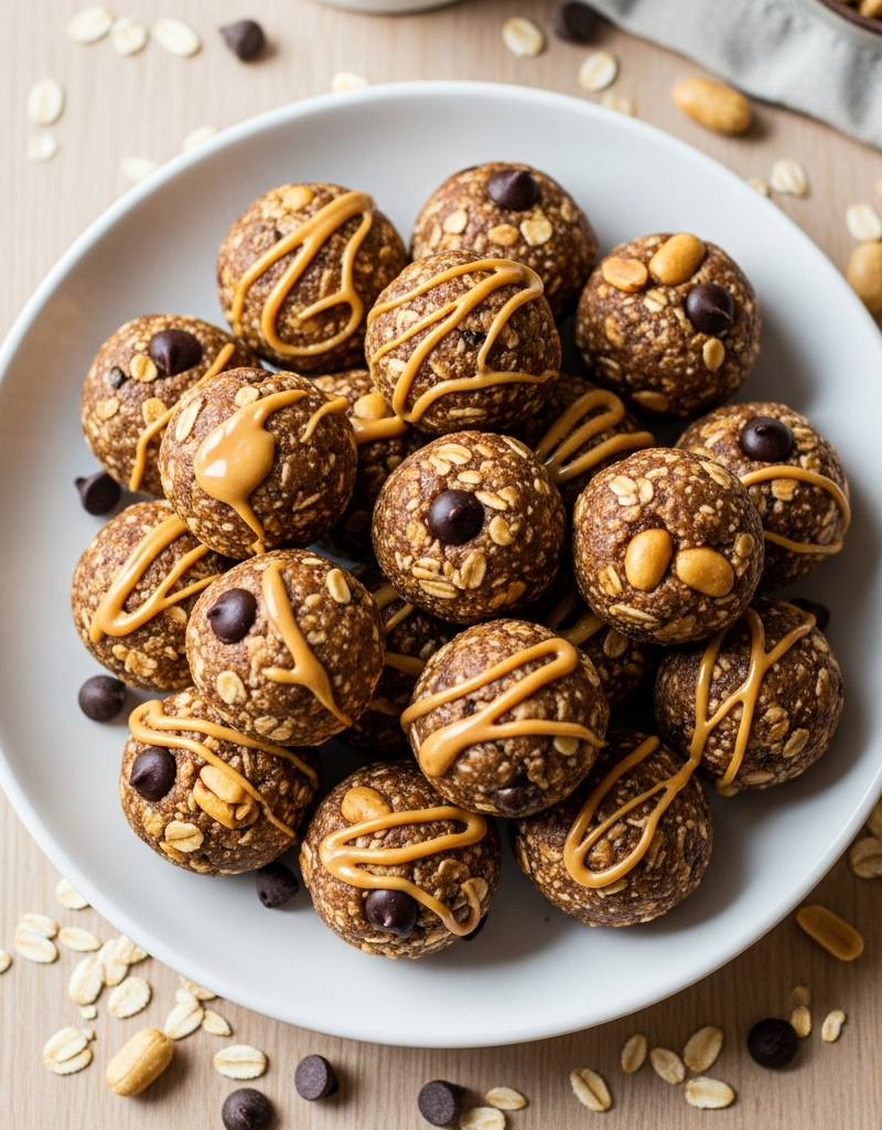 Vegan Peanut Butter Oat Energy Bites