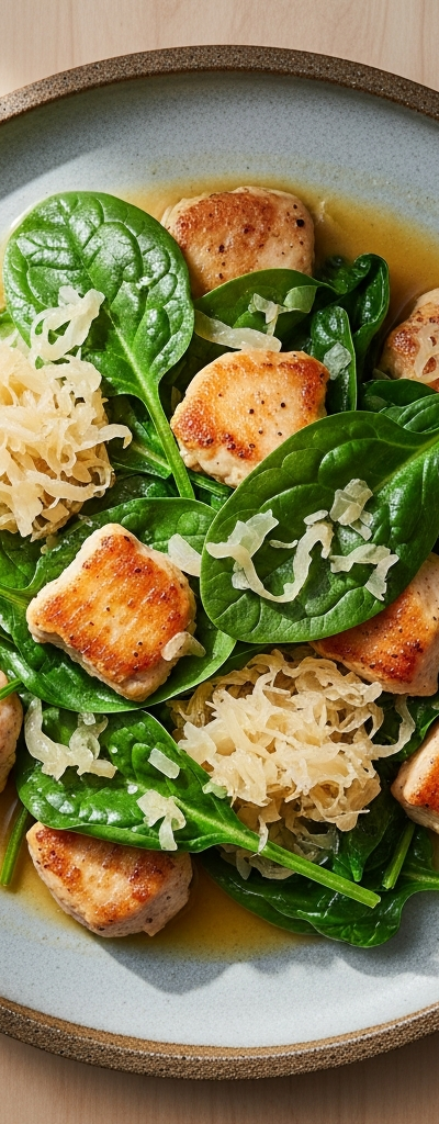 Keto Chicken and Spinach Stir-Fry