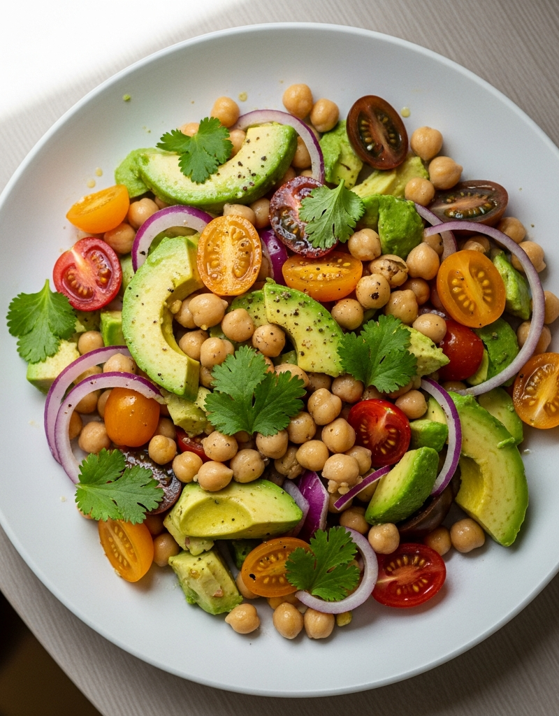 Vegan Chickpea and Avocado Salad