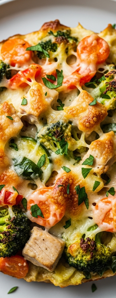 High Protein Turkey and Vegetable Gratin