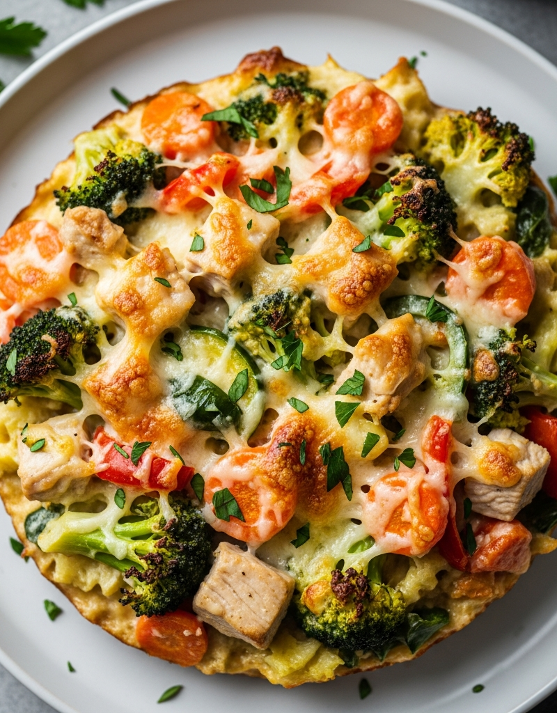 High Protein Turkey and Vegetable Gratin