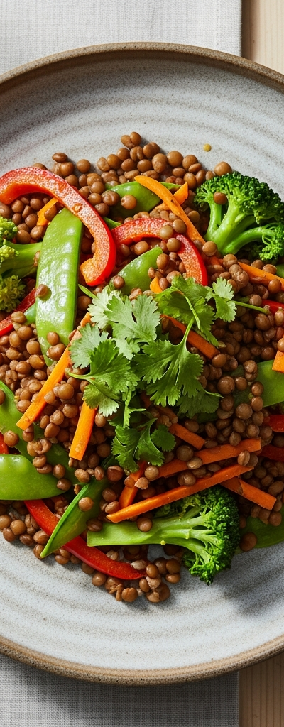 Vegetarian Lentil Stir-fry