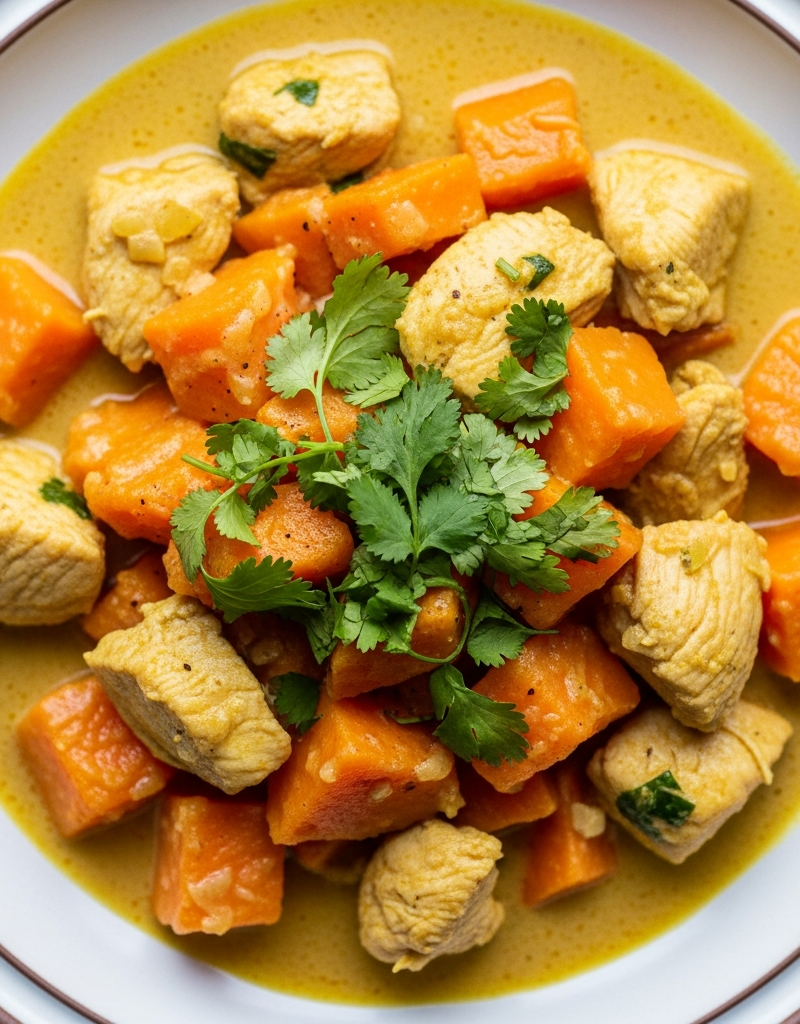 Sweet Potato and Chicken Coconut Curry