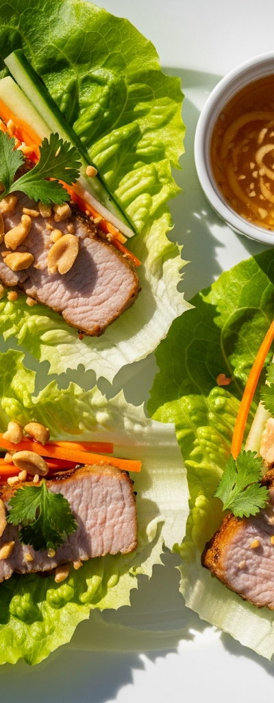 Pork Loin Lettuce Wraps