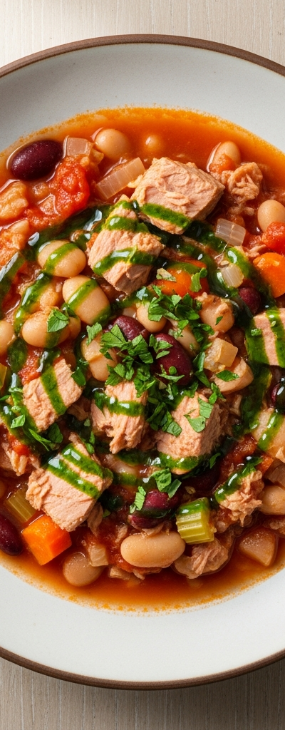 Hearty Tuna and Bean Soup