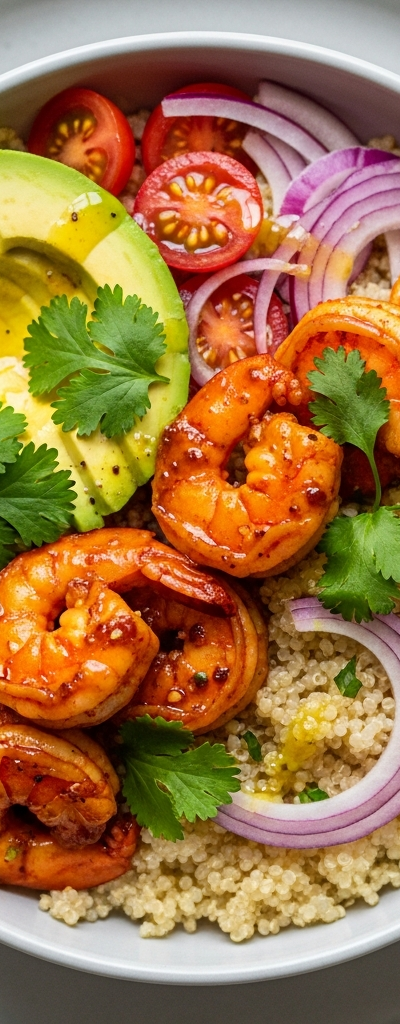 Spicy Shrimp and Quinoa Bowl