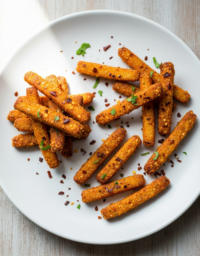 Oven-Baked Spicy Kidney Bean Fries