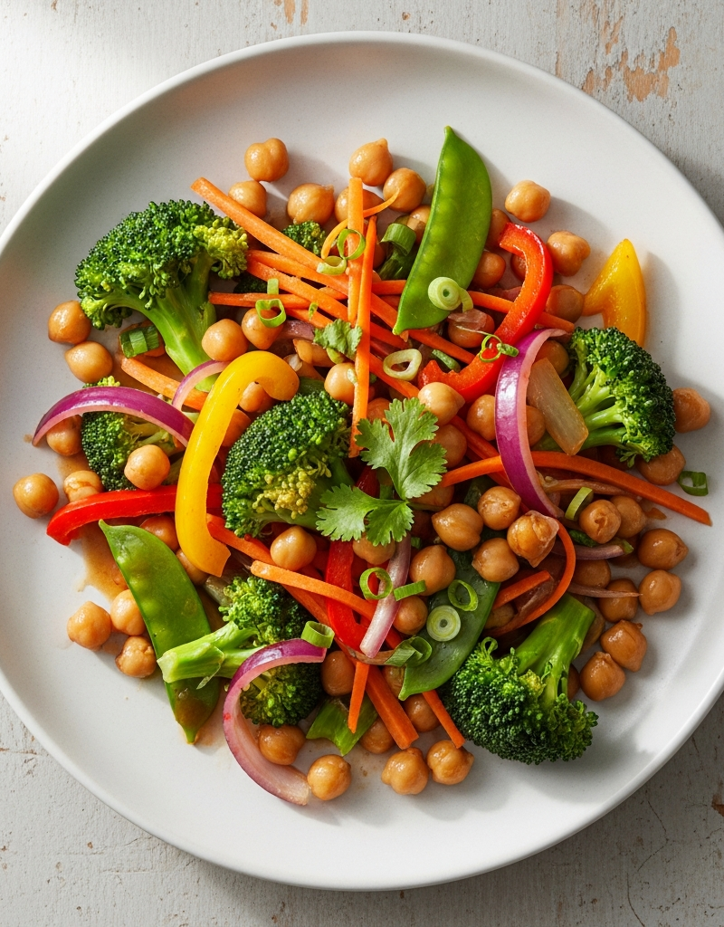 Quick Vegan Chickpea Stir-Fry