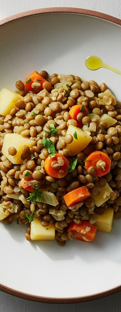 Hearty Green Lentil and Vegetable Stew