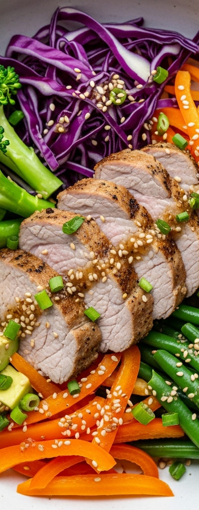 Keto Pork Loin Buddha Bowl