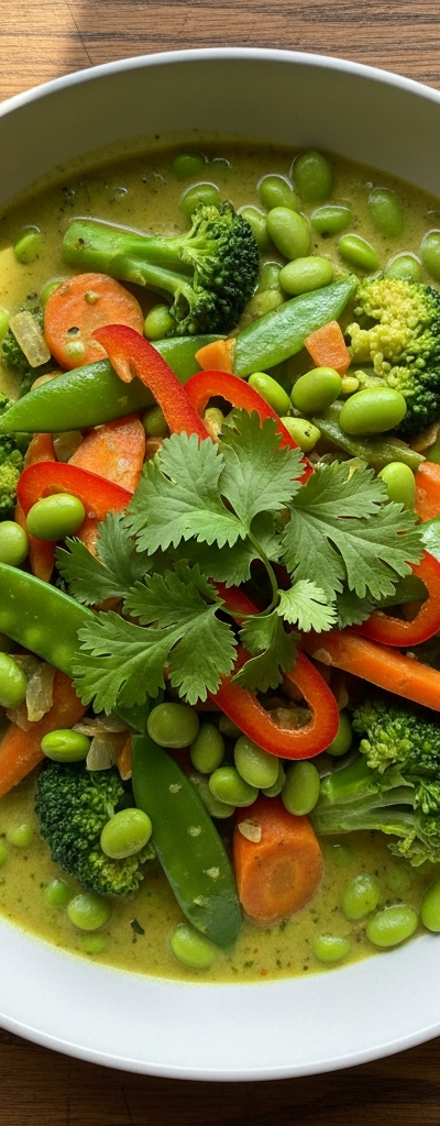 Edamame Curry with Vegetables