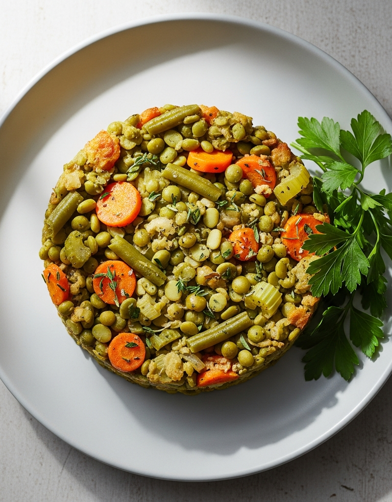 Vegan Split Pea and Vegetable Casserole