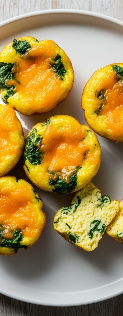 Cheesy Spinach Egg Bites