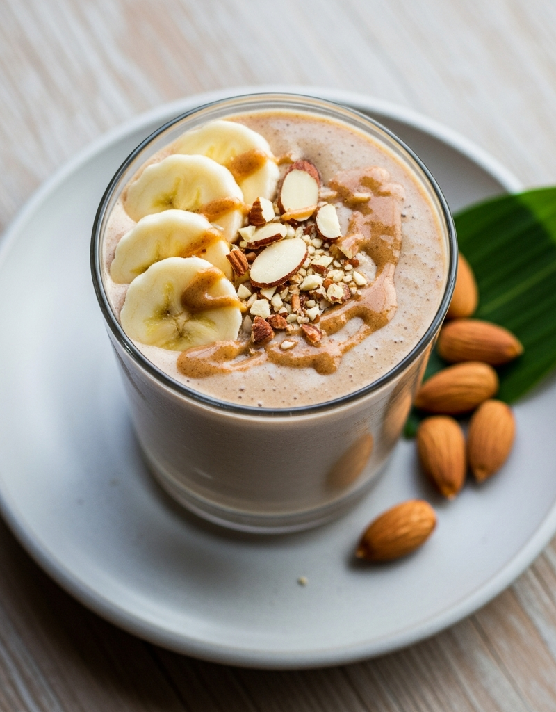 Banana Almond Butter Smoothie