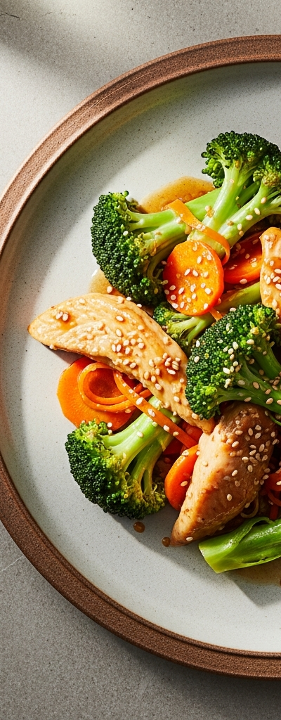 Chicken and Broccoli Stir-Fry with Soy Ginger Sauce