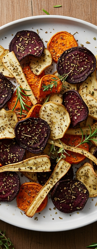 Herb Baked Vegetable Chips