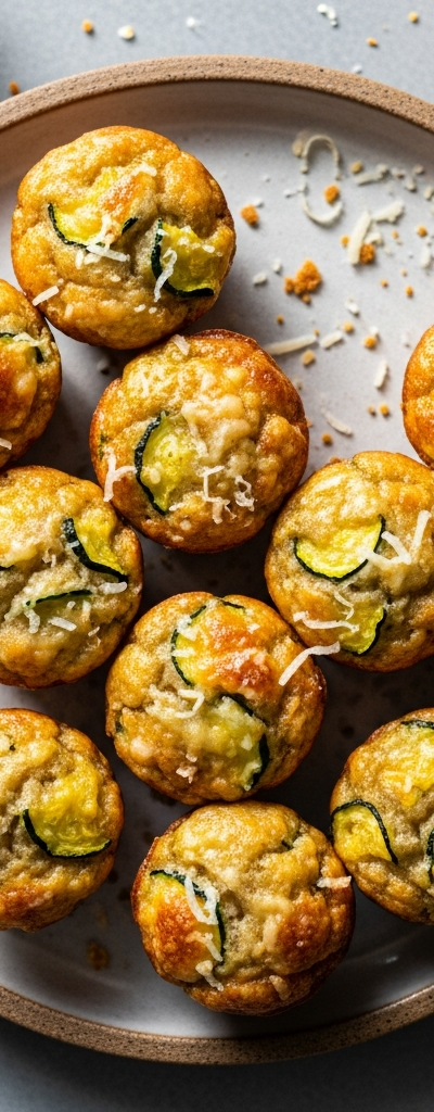 Savory Zucchini and Cheese Mini Muffins