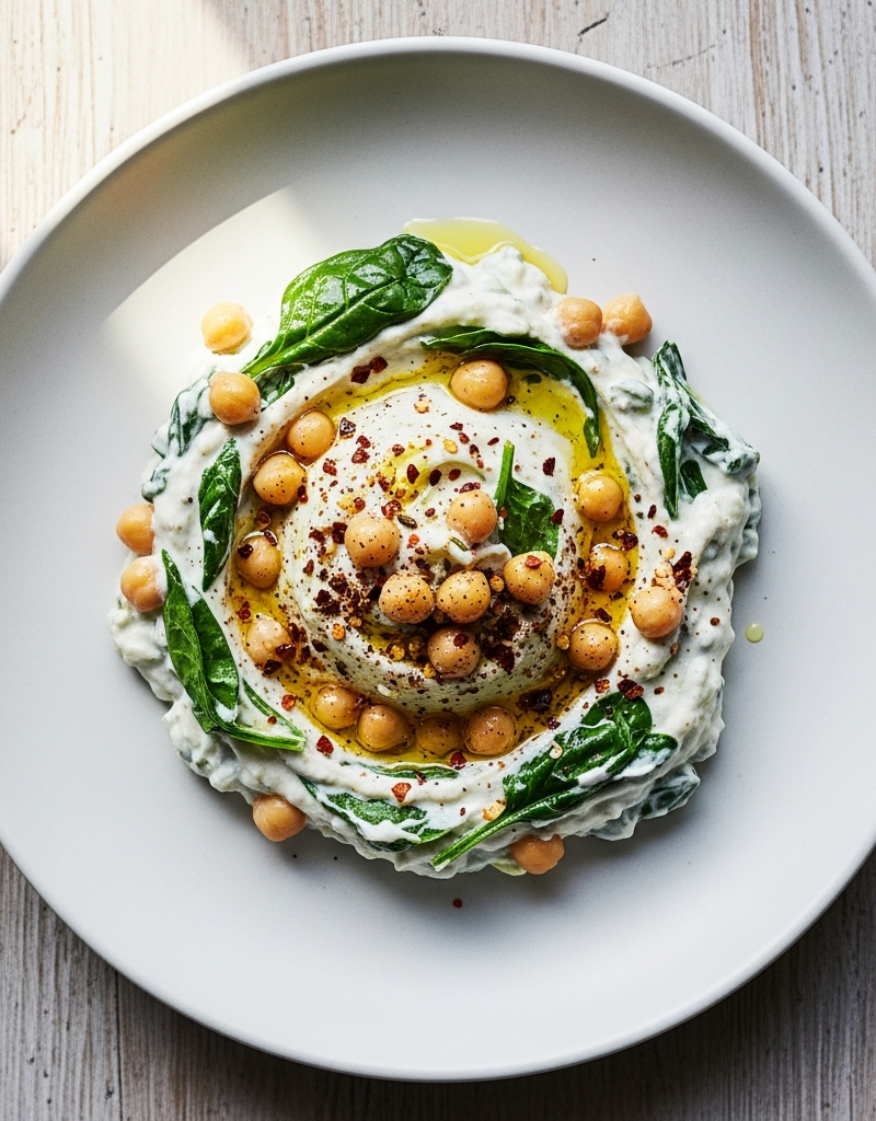 Savory Greek Yogurt and Chickpea Mash