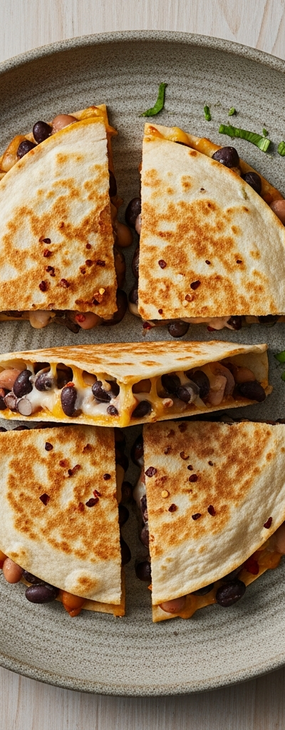 Vegetarian Bean and Cheese Quesadillas