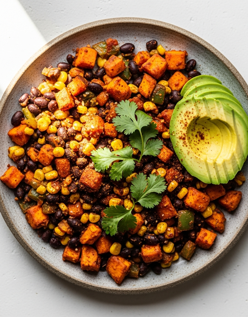 Vegan Sweet Potato Breakfast Skillet